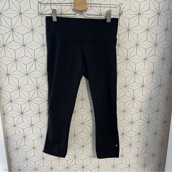 Lululemon Black Wunder Under Crop 21” - Picture 1 of 7
